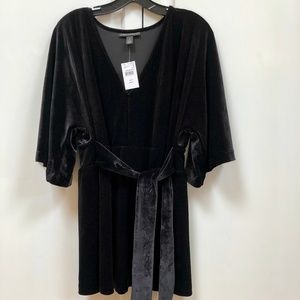 "A Pea In The Pod" Black Velvet Tie Shirt